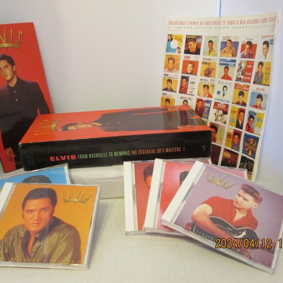 NWOT Silver Elvis (5 Discs)The Essential 60's Masters 5 Compact Discs & Memorbil - Picture 2 of 4